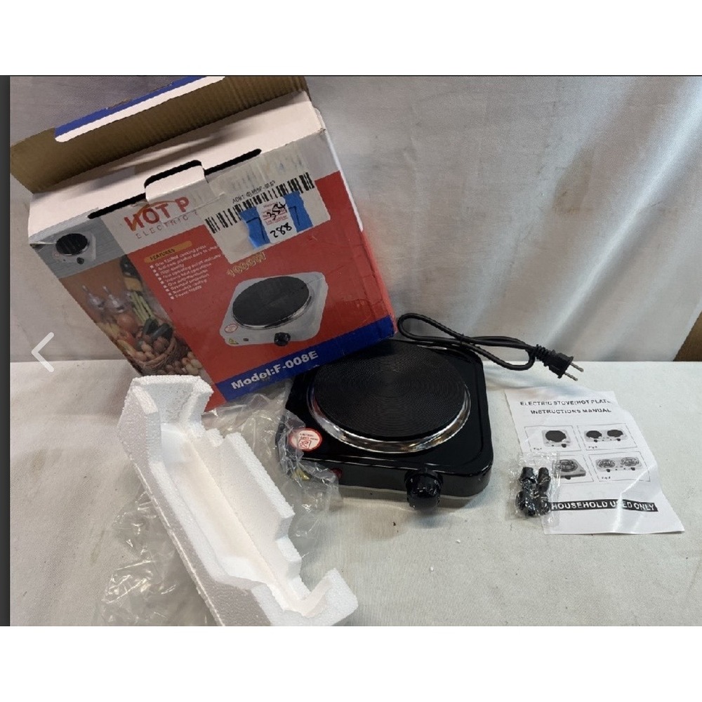 ELECTRIC COUNTERTOP SINGLE BURNER Cooktop Hot Plate Stove‎ 1000W Cooker BinR